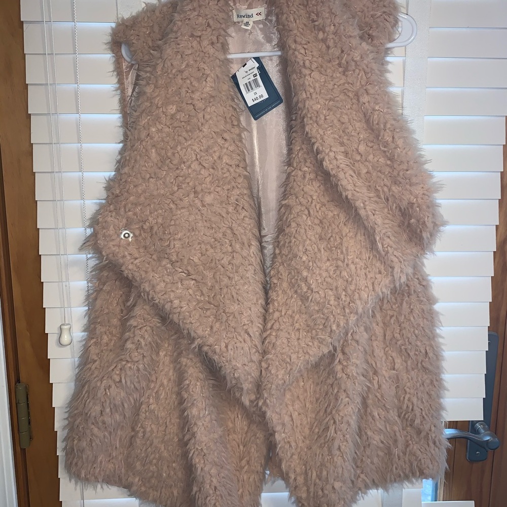 Fluffy vest